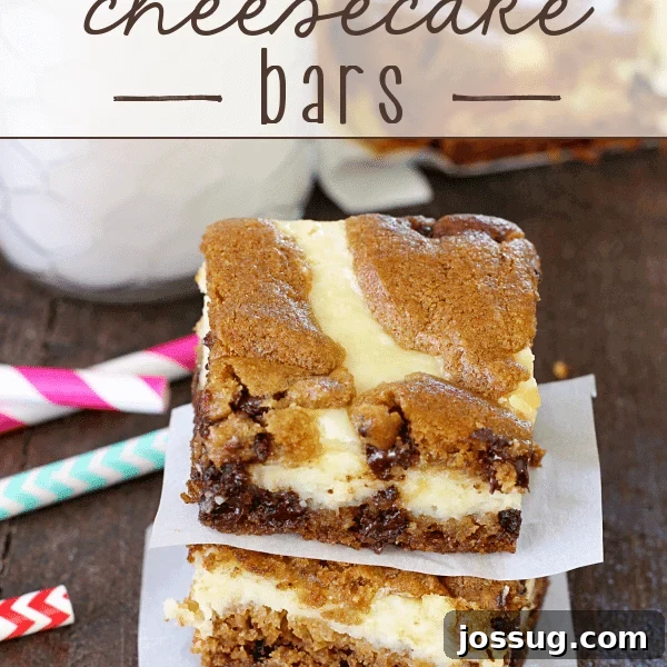 Pistachio Cheesecake with White Chocolate-Pistachio Ganache 15 Chocolate Chip Cheesecake Bars