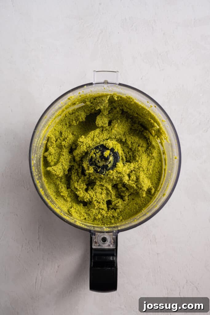 Pistachio Cheesecake with White Chocolate-Pistachio Ganache 8 Thick homemade pistachio paste blended in a food processor